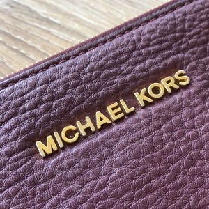 Michael Kors Burgundy Wristlet